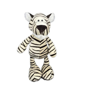 Planet Gates 25cm Stuffed Lifelike Lion Tiger Elephant Monkey Leopard Giraffe Raccoon Doll Simulation Forest Animals Plush Toys for Kids Gift