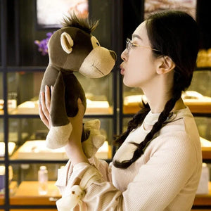 Planet Gates 25cm Stuffed Lifelike Lion Tiger Elephant Monkey Leopard Giraffe Raccoon Doll Simulation Forest Animals Plush Toys for Kids Gift