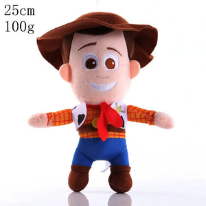 Planet Gates 25cm Woody Disney Toy Story 4 Woody Jessie Buzz Lightyear Plush Toy Cartoon Anime Stuffed Woody Dolls Keychain Bag Pendant Kids Xmas Gifts