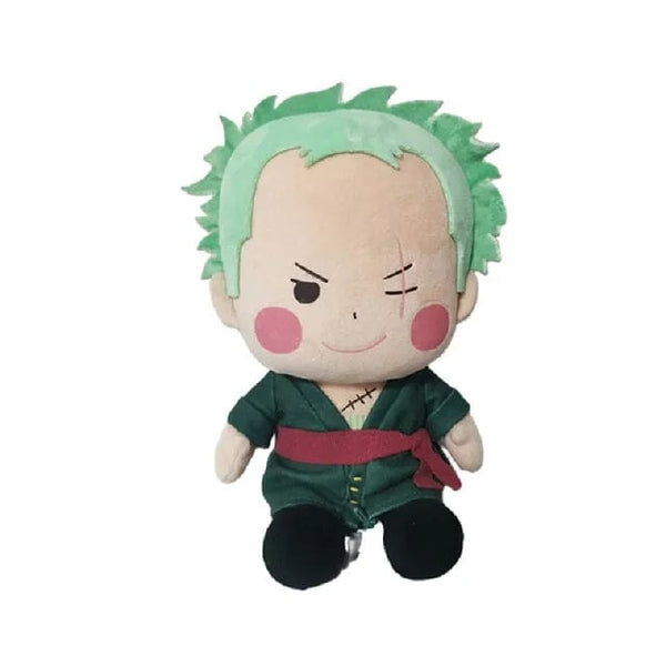 Planet Gates 25CM Zoro 1 / 25CM New 25CM One Piece Anime Figures Cosplay Plush Toys Zoro Luffy Chopper Ace Law Cute Doll Cartoon Stuffed Pendants Kids Xmas Gift