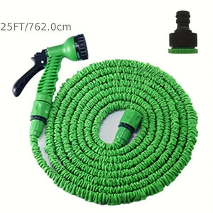 Planet Gates 25FT / 1pc 1pc, Garden Hose Can Be Stretched And Flexible Plastic Hose Car Wash Water Gun 25ft/50ft/100ft,