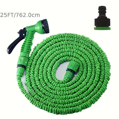 Planet Gates 25FT / 1pc 1pc, Garden Hose Can Be Stretched And Flexible Plastic Hose Car Wash Water Gun 25ft/50ft/100ft,