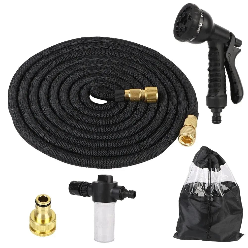 Planet Gates 25FT/50FT Garden Watering Hose Extensible Water Pipe Gardens Supplies Flexible Car Wash Hose Irrigation Accessories