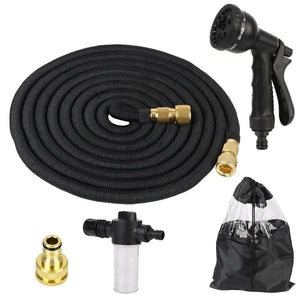 Planet Gates 25FT/50FT Garden Watering Hose Extensible Water Pipe Gardens Supplies Flexible Car Wash Hose Irrigation Accessories