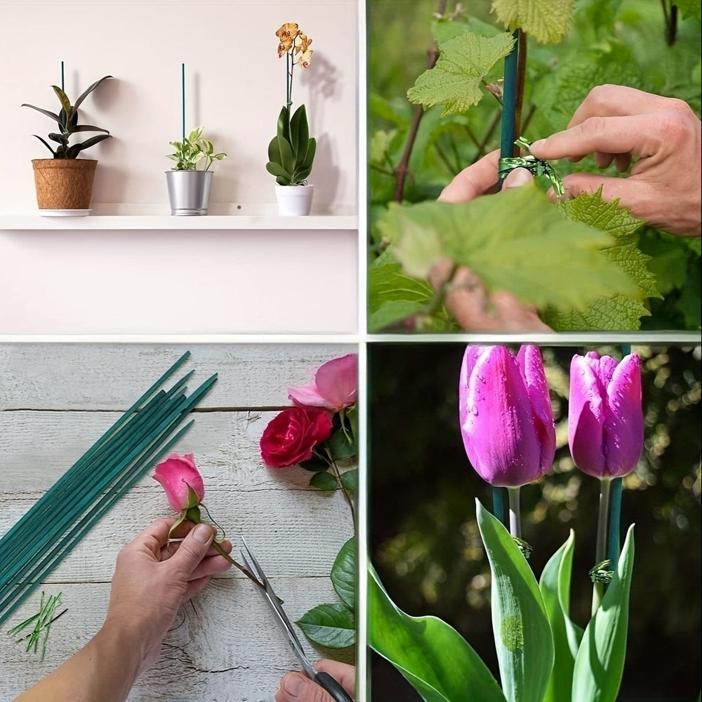 Planet Gates 25pcs 25pcs, Bamboo Plant Stakes, Plant Sticks Support, Floral Plant Support Wooden, Indoor Gardening Plant Supports, Wooden Sign Posting Garden Sticks