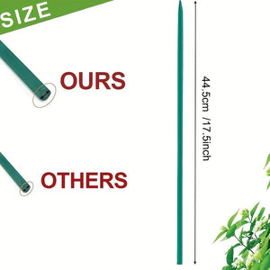 Planet Gates 25pcs 25pcs Plant Stakes, Sturdy Bamboo Sticks 43.18cm, Garden Wood Plant Stakes For Tomatoes, Beans, Vegetable And Potted Plants, Wooden Sign Posting Garden Sticks Come With 25pcs Cable Ties