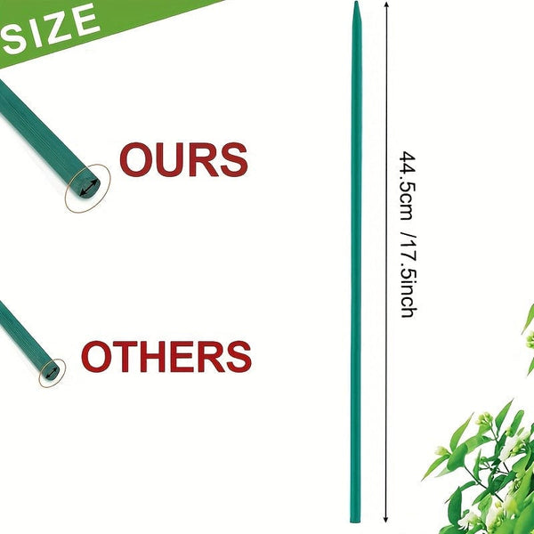 Planet Gates 25pcs 25pcs Plant Stakes, Sturdy Bamboo Sticks 43.18cm, Garden Wood Plant Stakes For Tomatoes, Beans, Vegetable And Potted Plants, Wooden Sign Posting Garden Sticks Come With 25pcs Cable Ties