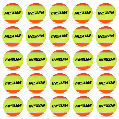 Planet Gates 25pcs Beach Tennis Ball 2/6/16/25Pcs ITF Approved Stage 2 Beach Tennis  Balls 50% Low Compression for Beginners Ball Training PET Dog
