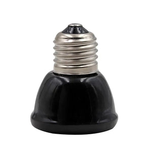 Planet Gates 25w Ceramic Emitter Heat Light  Mini Black Pet Heating lamp Infrared Bulb  25/50/ 75/100W Brooder Chickens Reptile Lamp