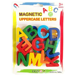 Planet Gates 26 Capital Letters 26pcs Magnetic Learning Alphabet Letters Plastic Refrigerator Stickers Toddlers Kids Learning Spelling Counting Educational Toys