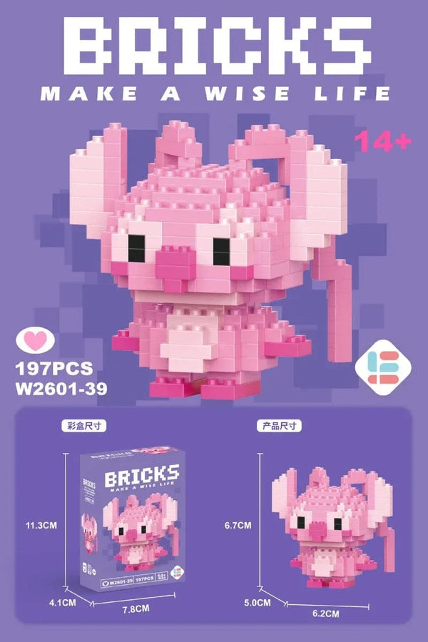 Planet Gates 26 / With Box Hello Kitty Action Figure Building Blocks for Lego Melody Children Toys Kuromi Anime Peripherals 3D Puzzle Kawaii Kids Gifts