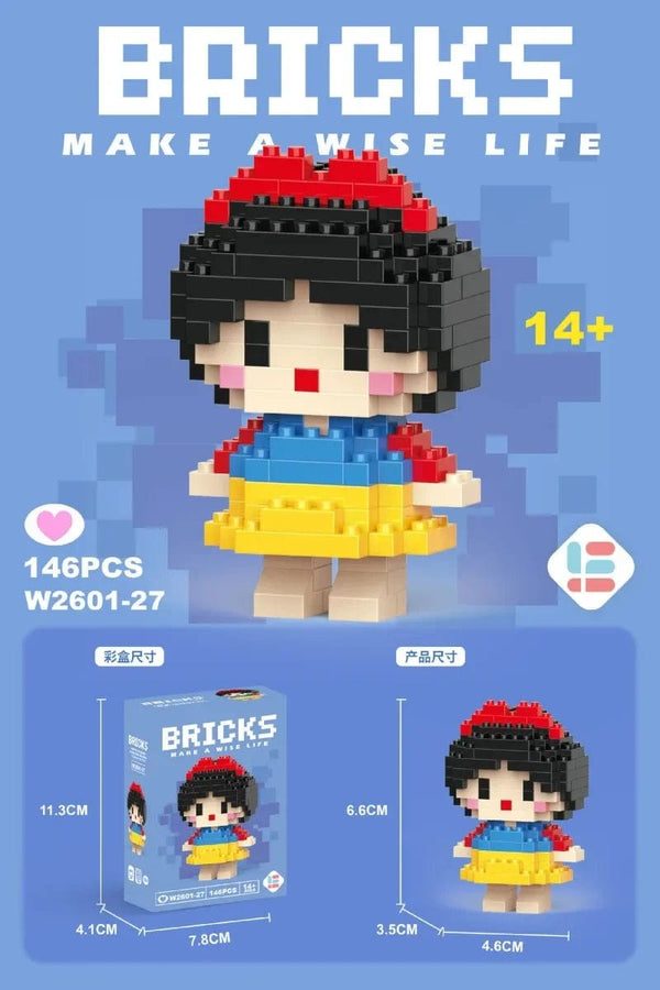 Planet Gates 26 / With Box Hello Kitty Action Figure Building Blocks for Lego Melody Children Toys Kuromi Anime Peripherals 3D Puzzle Kawaii Kids Gifts