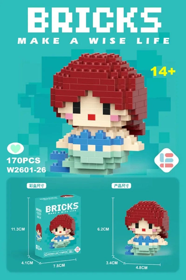 Planet Gates 26 / With Box Hello Kitty Action Figure Building Blocks for Lego Melody Children Toys Kuromi Anime Peripherals 3D Puzzle Kawaii Kids Gifts