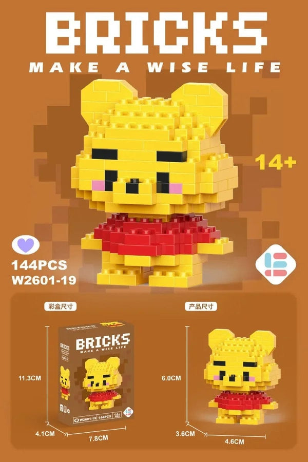 Planet Gates 26 / With Box Hello Kitty Action Figure Building Blocks for Lego Melody Children Toys Kuromi Anime Peripherals 3D Puzzle Kawaii Kids Gifts