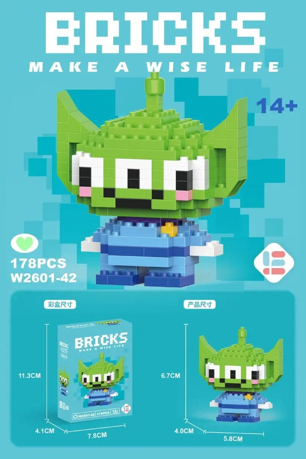 Planet Gates 26 / With Box Hello Kitty Action Figure Building Blocks for Lego Melody Children Toys Kuromi Anime Peripherals 3D Puzzle Kawaii Kids Gifts