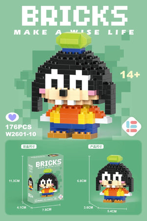 Planet Gates 26 / With Box Hello Kitty Action Figure Building Blocks for Lego Melody Children Toys Kuromi Anime Peripherals 3D Puzzle Kawaii Kids Gifts