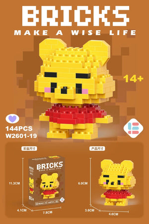 Planet Gates 26 / With Box Hello Kitty Action Figure Building Blocks for Lego Melody Children Toys Kuromi Anime Peripherals 3D Puzzle Kawaii Kids Gifts