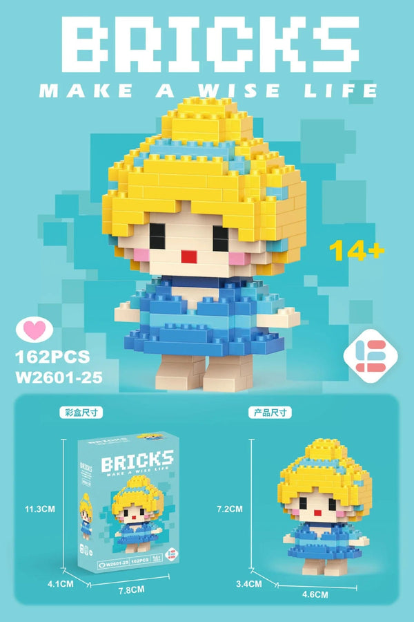 Planet Gates 26 / With Box Hello Kitty Action Figure Building Blocks for Lego Melody Children Toys Kuromi Anime Peripherals 3D Puzzle Kawaii Kids Gifts