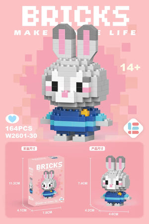 Planet Gates 26 / With Box Hello Kitty Action Figure Building Blocks for Lego Melody Children Toys Kuromi Anime Peripherals 3D Puzzle Kawaii Kids Gifts