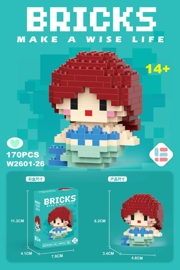 Planet Gates 26 / With Box Hello Kitty Action Figure Building Blocks for Lego Melody Children Toys Kuromi Anime Peripherals 3D Puzzle Kawaii Kids Gifts