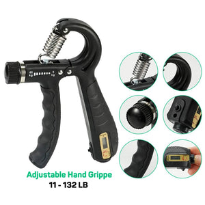 Planet Gates 265 Lbs Digital Hand Dynamometer Grips Strength Trainer Electronic Tester Meter Gauge Measurer USB LCD Screen Sport Home School