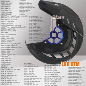 Planet Gates 26mm black blue Motorcycle 22mm 26mm Brake Cover Front Brake Disc Guard For KTM 125 150 200 250 300 350 450 500 EXC EXC-F EXC EXC-F 2016-2023