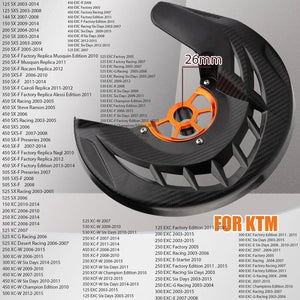 Planet Gates 26mm black orange Motorcycle 22mm 26mm Brake Cover Front Brake Disc Guard For KTM 125 150 200 250 300 350 450 500 EXC EXC-F EXC EXC-F 2016-2023