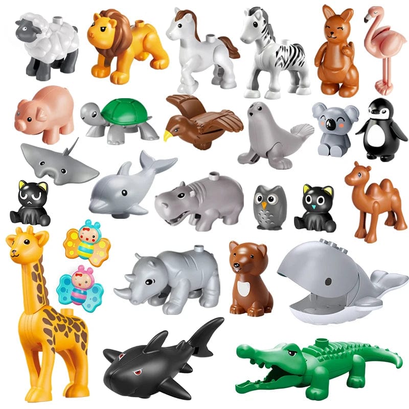 Planet Gates 26pcs 26pcs/set Big Size Figure Animals Block Farm Series Big Building Blocks Animals Series Toys For Childrens Kids Party Gift
