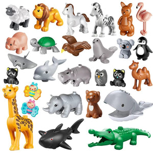 Planet Gates 26pcs 26pcs/set Big Size Figure Animals Block Farm Series Big Building Blocks Animals Series Toys For Childrens Kids Party Gift