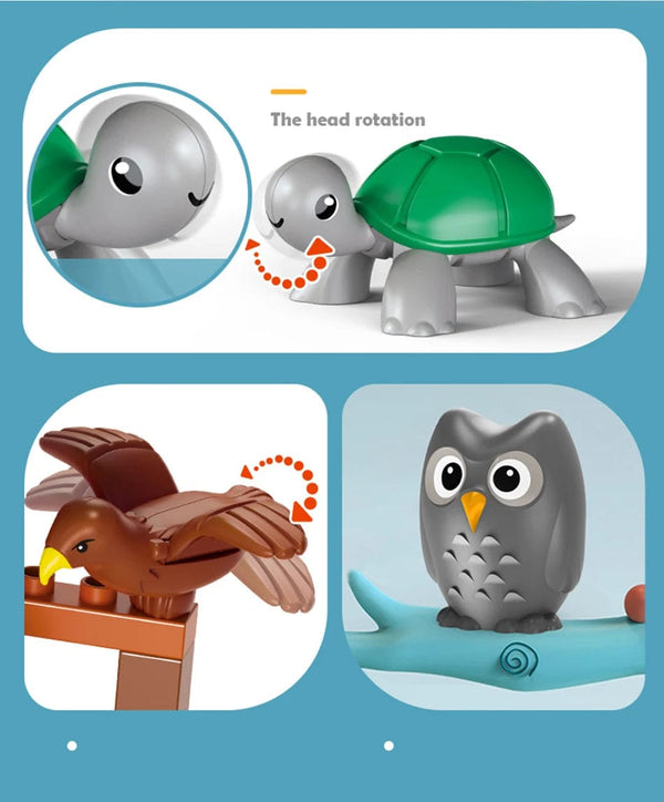 Planet Gates 26pcs 26pcs/set Big Size Figure Animals Block Farm Series Big Building Blocks Animals Series Toys For Childrens Kids Party Gift