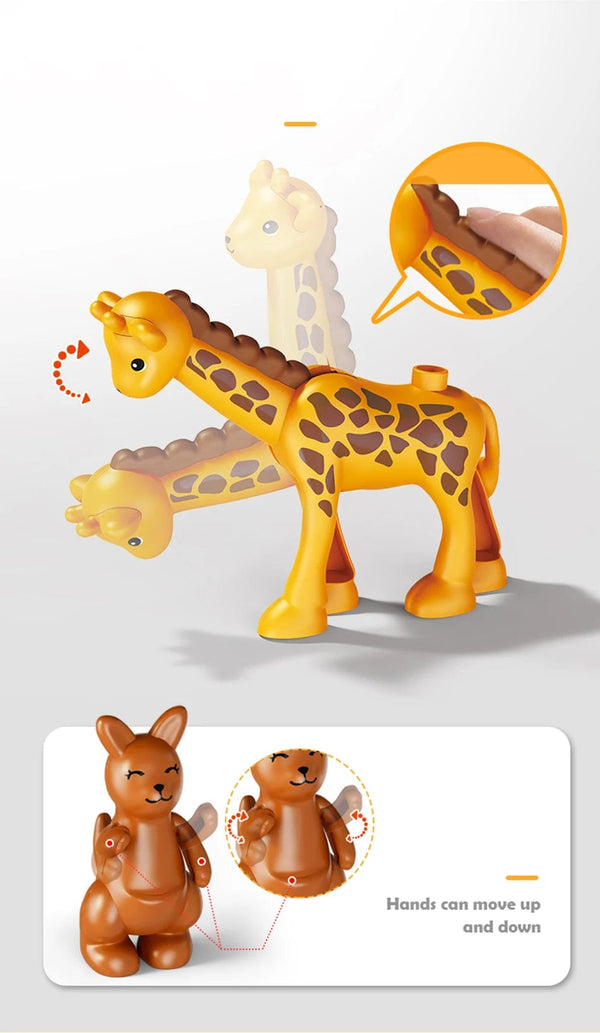 Planet Gates 26pcs 26pcs/set Big Size Figure Animals Block Farm Series Big Building Blocks Animals Series Toys For Childrens Kids Party Gift