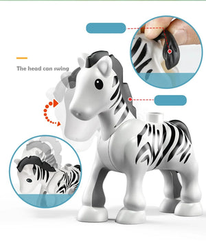 Planet Gates 26pcs 26pcs/set Big Size Figure Animals Block Farm Series Big Building Blocks Animals Series Toys For Childrens Kids Party Gift