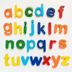 Planet Gates 26pcs Magnetic Learning Alphabet Letters Plastic Refrigerator Stickers Toddlers Kids Learning Spelling Counting Educational Toys