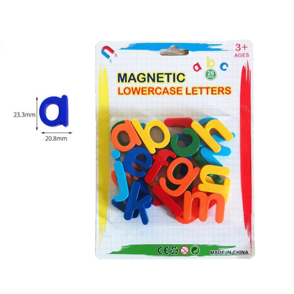 Planet Gates 26pcs Magnetic Learning Alphabet Letters Plastic Refrigerator Stickers Toddlers Kids Learning Spelling Counting Educational Toys