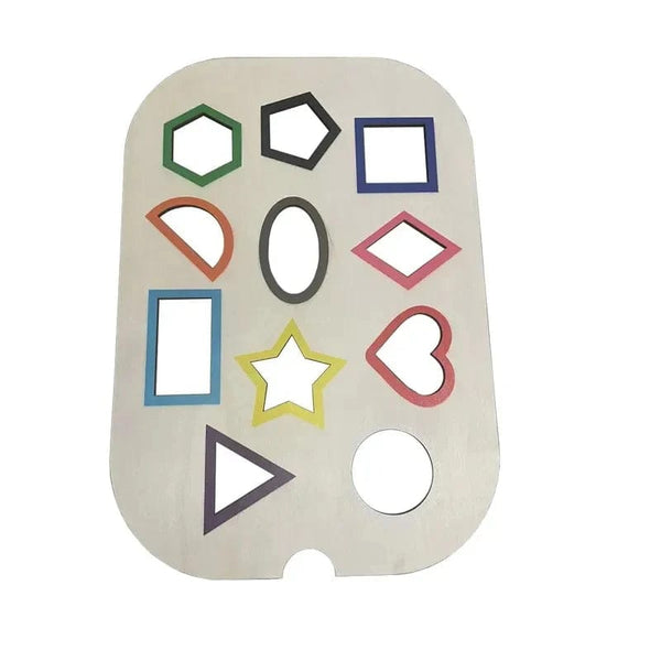 Planet Gates 27.8x39.8cm 600042 Children's Sensory Tray Table Color Hairball Game Wooden Tile Montessori Early Education Toys Kids Toys Educational Accessories