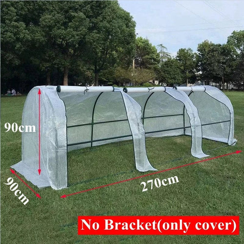 Planet Gates 270x90x90cm Greenhouse Tent For Indoor Planting Garden Plants Grow Green House Flower Waterproof Protect Warm Room Plant Bracket Cover