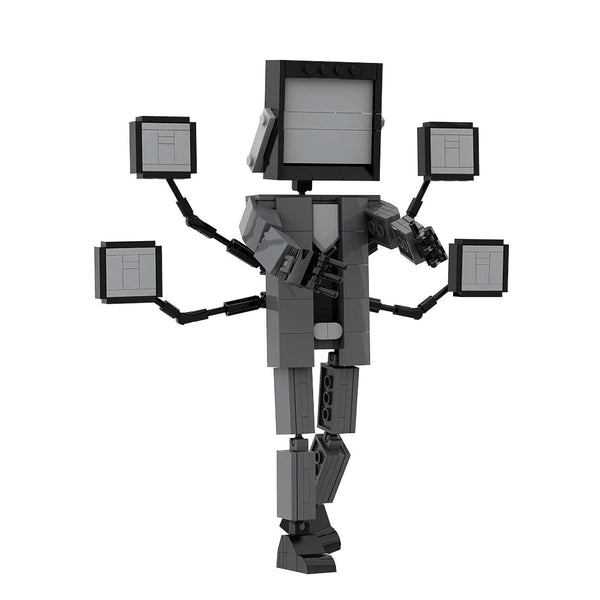 Planet Gates 272 PCS / CHINA Gobricks MOC Skibidi Toilet Man Monitor Building Blocks Speakerman The Audio and Camera Man ski video eyelet camera man Toys