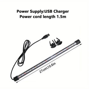 Planet Gates 27cm - USB / CN Plug 17-47cm Aquarium LED Lighting Submersible Mood Lamp USB Waterproof Fish Tank Decorative Plant Grow Light Accessories  110-240V