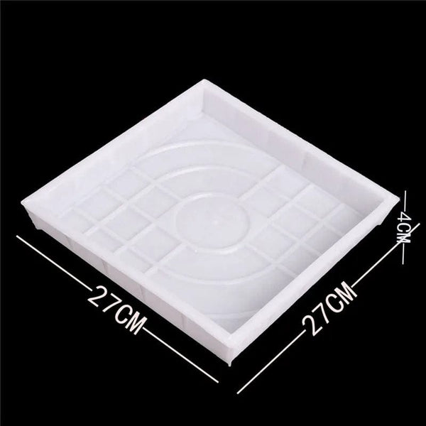Planet Gates 27x27x4cm Plastic Brick Maker Mold DIY Square Garden Path Concrete Paving Pavement Walkway Design Garden Building Accessories