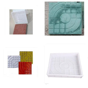 Planet Gates 27x27x4cm Plastic Brick Maker Mold DIY Square Garden Path Concrete Paving Pavement Walkway Design Garden Building Accessories