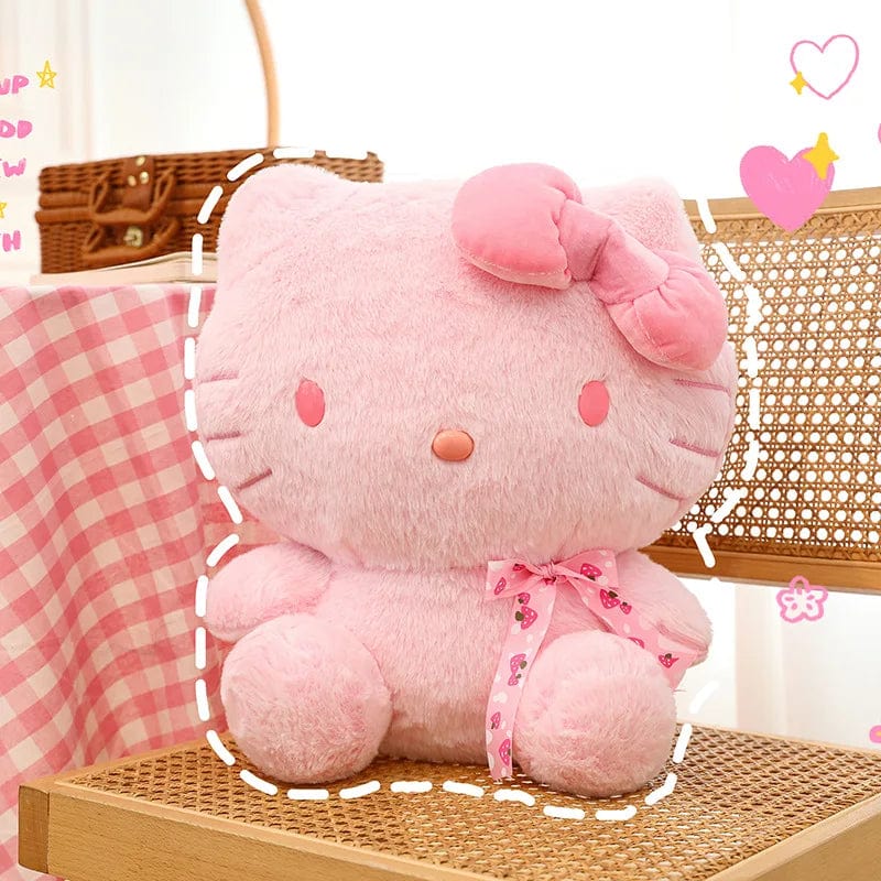 Planet Gates 28-35cm Sanrio Hello Kitty Cat Plush Toys Cartoon KT Cat Plush Doll Soft Stuffed Kawaii Anime Pillow Birthday Gift For Kids Girl