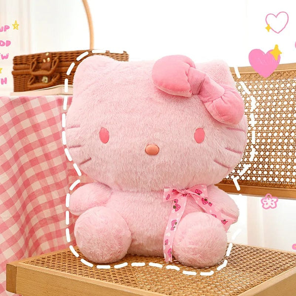 Planet Gates 28-35cm Sanrio Hello Kitty Cat Plush Toys Cartoon KT Cat Plush Doll Soft Stuffed Kawaii Anime Pillow Birthday Gift For Kids Girl