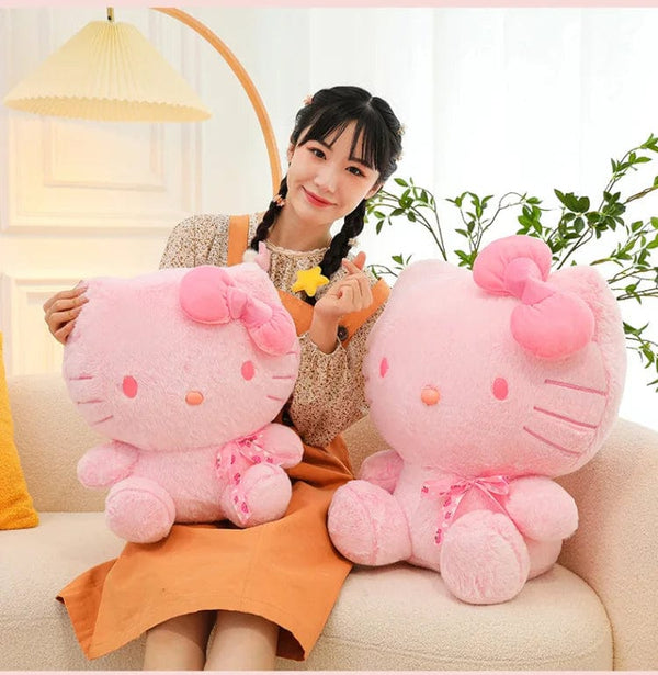 Planet Gates 28-35cm Sanrio Hello Kitty Cat Plush Toys Cartoon KT Cat Plush Doll Soft Stuffed Kawaii Anime Pillow Birthday Gift For Kids Girl