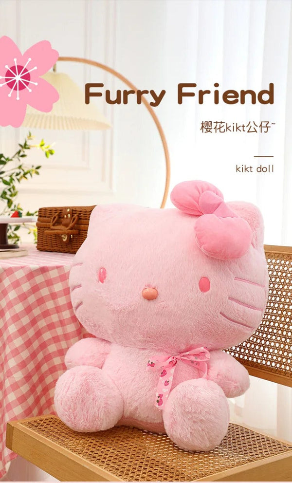 Planet Gates 28-35cm Sanrio Hello Kitty Cat Plush Toys Cartoon KT Cat Plush Doll Soft Stuffed Kawaii Anime Pillow Birthday Gift For Kids Girl