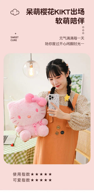 Planet Gates 28-35cm Sanrio Hello Kitty Cat Plush Toys Cartoon KT Cat Plush Doll Soft Stuffed Kawaii Anime Pillow Birthday Gift For Kids Girl