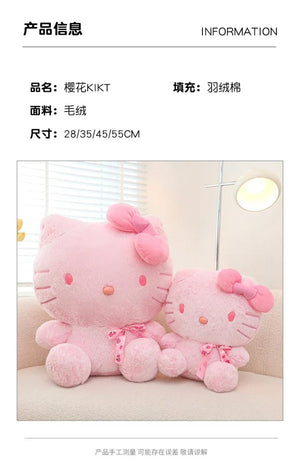 Planet Gates 28-35cm Sanrio Hello Kitty Cat Plush Toys Cartoon KT Cat Plush Doll Soft Stuffed Kawaii Anime Pillow Birthday Gift For Kids Girl