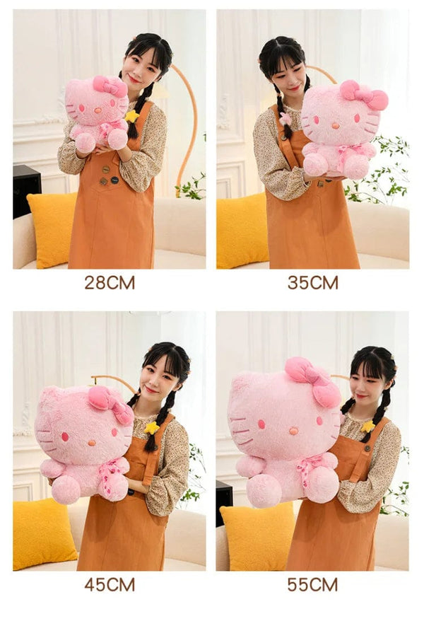 Planet Gates 28-35cm Sanrio Hello Kitty Cat Plush Toys Cartoon KT Cat Plush Doll Soft Stuffed Kawaii Anime Pillow Birthday Gift For Kids Girl