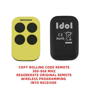 Planet Gates 280-868mhz Yello Multi-frequency Universal Garage Control Door Remote Controller 280-868mhz Gate Control 433mhz 315 390 Rfid Copier Duplicator