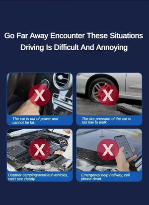 Planet Gates 28000mAh Car Jump Starter Multifunctional Automotive Emergency Power 150PSI Tire Inflator Powerbank Air Pump With Bag