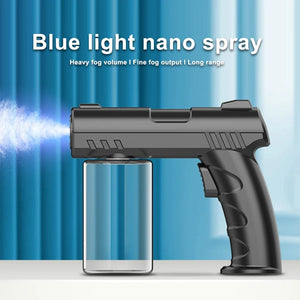 Planet Gates 280ML Wireless Electric Sanitizer Sprayer USB Nano Blue Light Steam Spray Gun home garden Disinfection Watering Atomizer tool